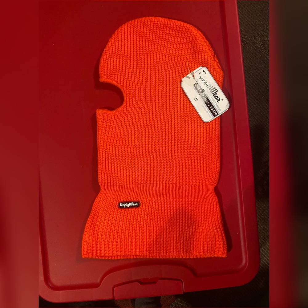 RefrigiWear Open Hole Face Mask Orange
